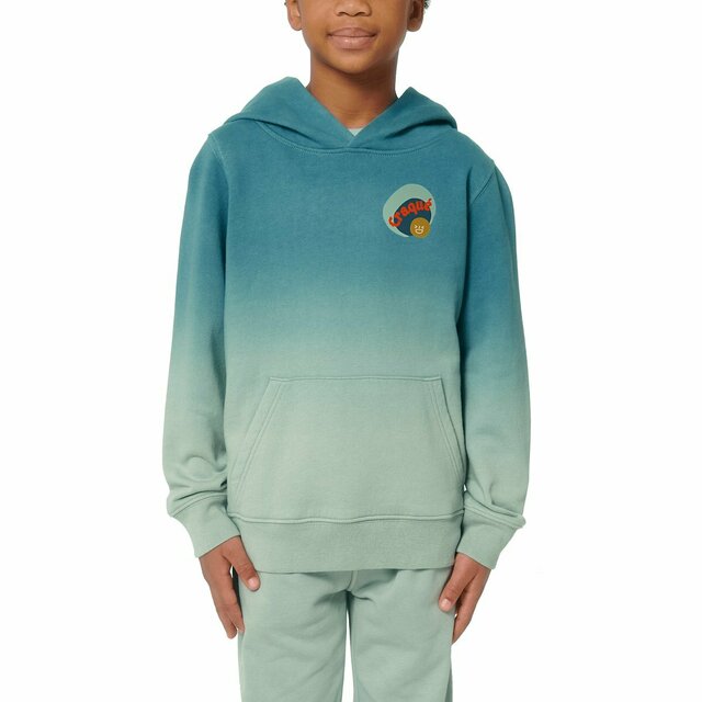 CRAQUE 😜 CAPSULE VERT CAMEL 😜 Sweat à capuche Enfant & Ado Dip dye 100% coton biologique