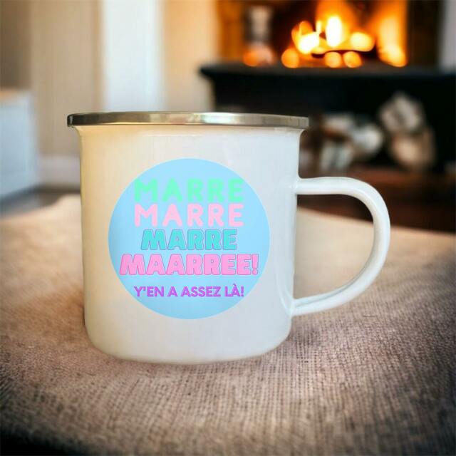 MARRE 🍬 MACARON SWEETY 🍬 Mug en métal