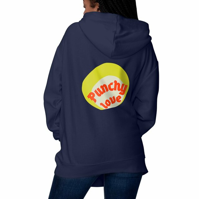 💥 PUNCHY LOVE (dos) 💥❤️‍🔥 Sweat à capuche écologique 5 coloris