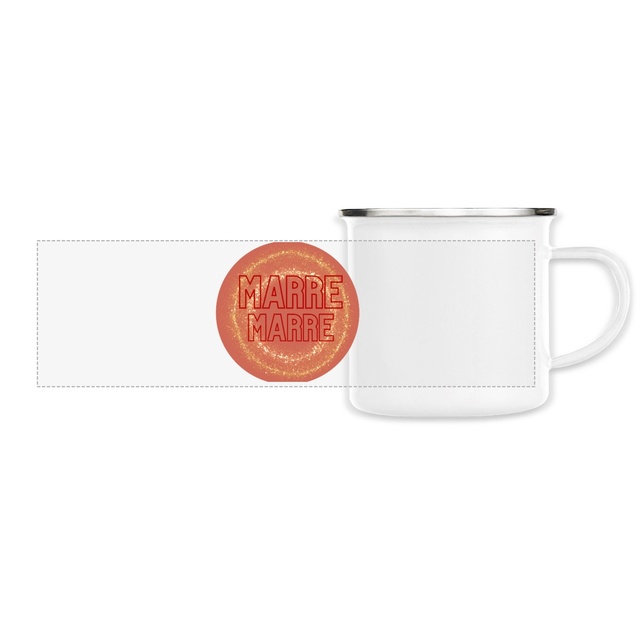 Marre ! par Louise B - mug panoramique émaillé - Glossy