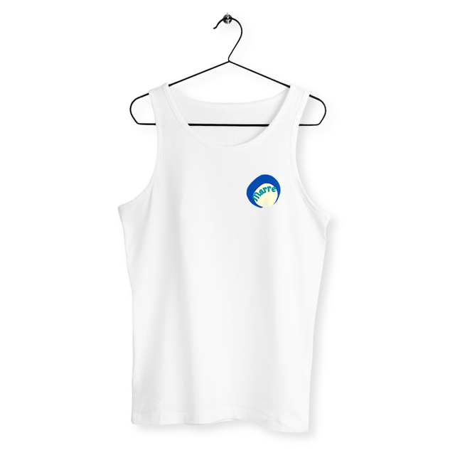 MARRE ! 🌊 CAPSULE OCEAN 🌊 Débardeur masculin 100% coton biologique - Image