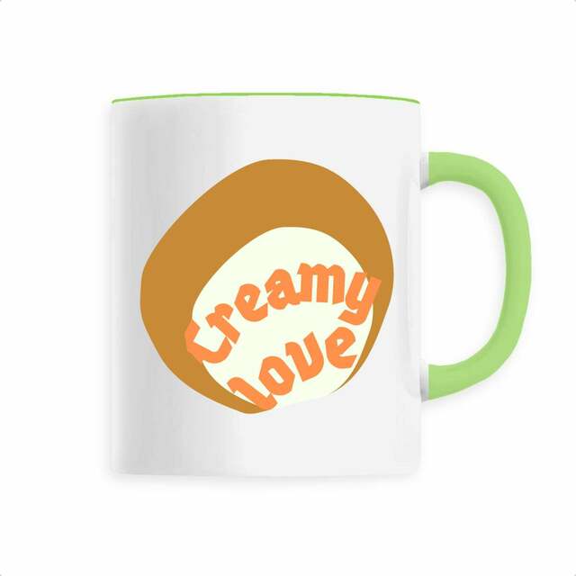 🥞 CREAMY LOVE 🥞 🧡 Mug céramique à anse 6 coloris - Image