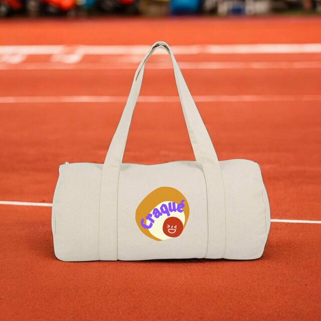 CRAQUE 🤎 😜 CAPSULE CAMEL MARRON CREME 😜 🤎 Sac polochon 100% coton biologique 2 coloris