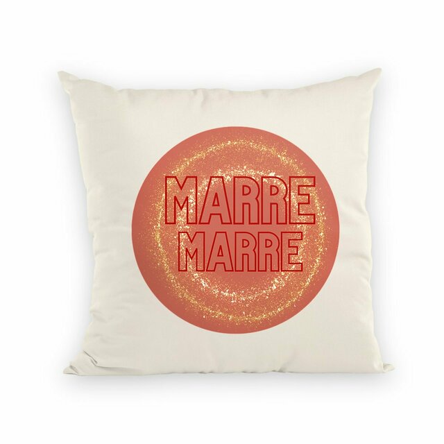 Marre ! par Louise B - Coussin et sa housse médaillon - Glossy - Image