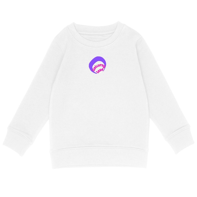 🦄 UNICORNY LOVE 🦄 💜 Sweat léger Enfant.Ado 100% écologique 4 coloris - Image