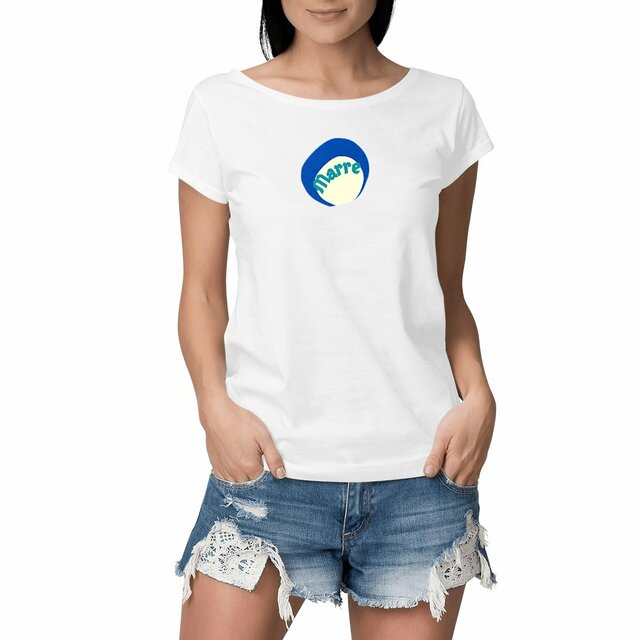 MARRE ! 🌊 CAPSULE OCEAN 🌊 T-shirt Femme Slub 100% coton biologique 2 coloris