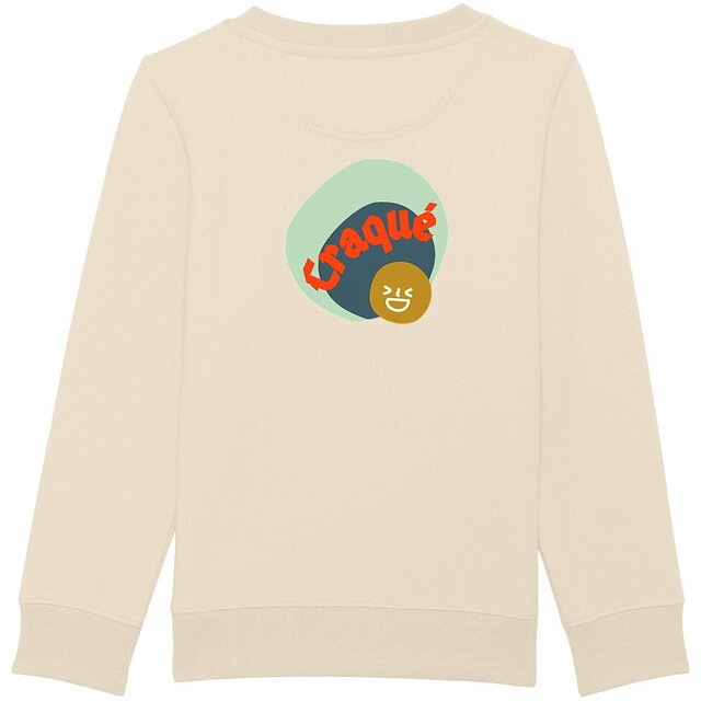 CRAQUE 😜 CAPSULE VERT CAMEL (au dos) 😜 Sweat épais Enfant & Ado 3 coloris