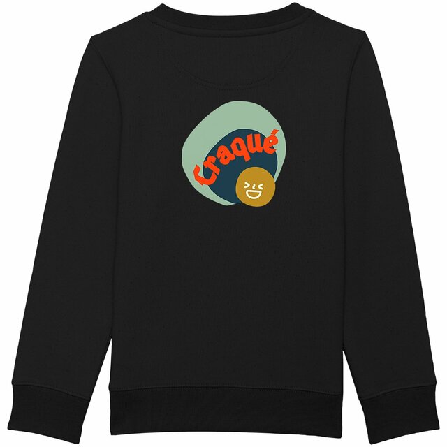 CRAQUE 😜 CAPSULE VERT CAMEL (au dos) 😜 Sweat épais Enfant & Ado 3 coloris - Image