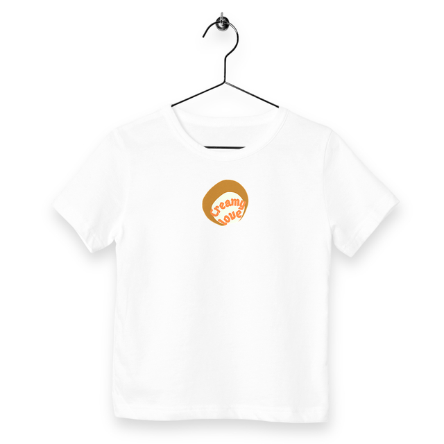 🥞 CREAMY LOVE 🥞 🧡 T-shirt léger Enfant.Ado100% coton en conversion biologique 3 coloris - Image