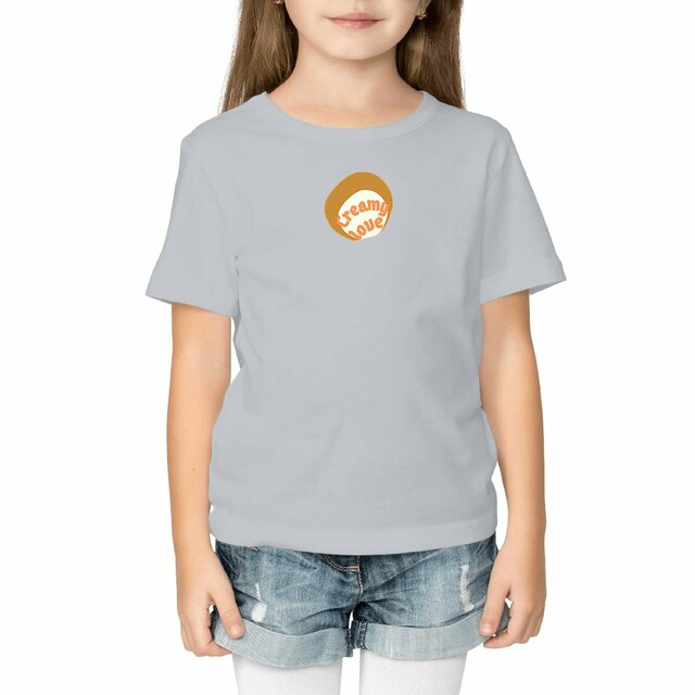 🥞 CREAMY LOVE 🥞 🧡 T-shirt léger Enfant.Ado100% coton en conversion biologique 3 coloris