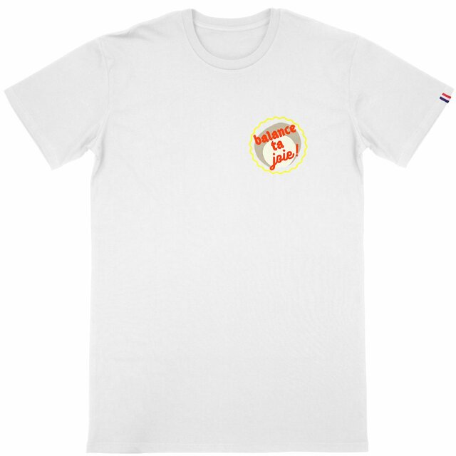 BTJ !  T-shirt homme Made in France col rond capsule rouge kaki jaune  - Image