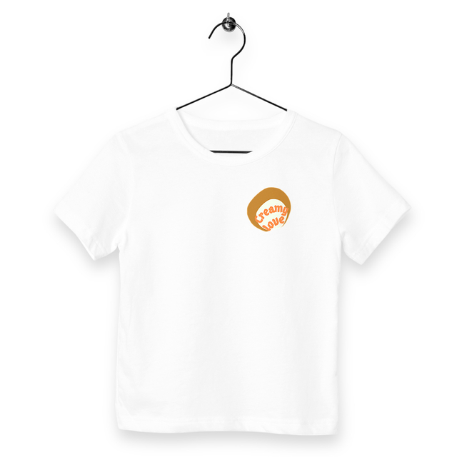🥞 CREAMY LOVE 🥞 🧡 T-shirt léger Enfant.Ado 100% coton en conversion bio 3 coloris - Image