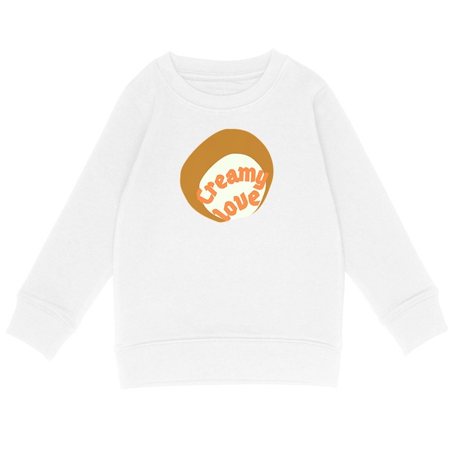 🥞 CREAMY LOVE 🥞 🧡 Sweat léger Enfant.Ado écologique 4 coloris - Image