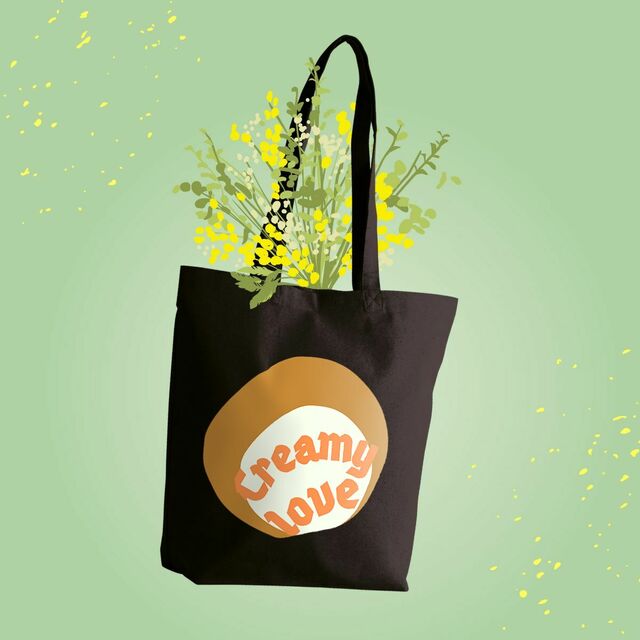 🥞 CREAMY LOVE 🥞 🧡 Totebag épais 100% recyclé 2 coloris