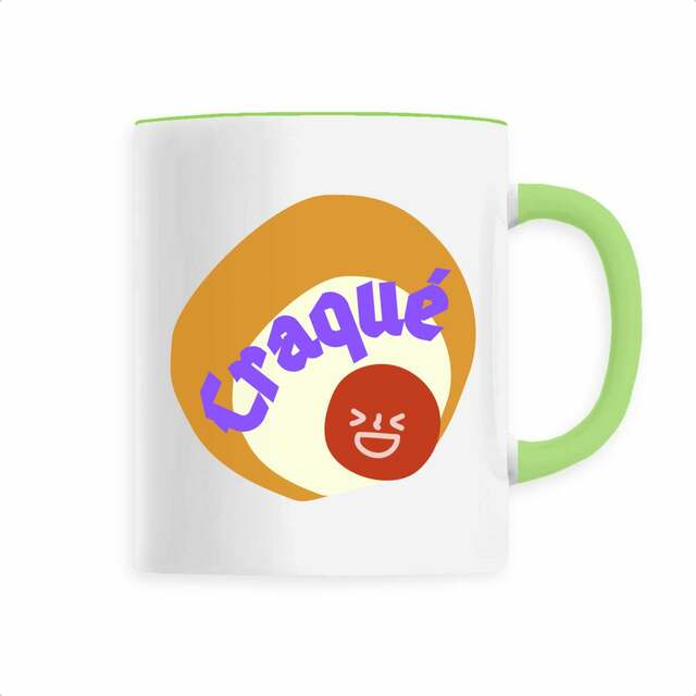CRAQUE 🤎 😜 CAPSULE CAMEL MARRON CREME 😜 🤎 Mug céramique à anse 6 coloris - Image