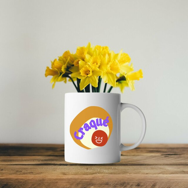 CRAQUE 🤎 😜 CAPSULE CAMEL MARRON CREME 😜 🤎 Mug céramique à anse 6 coloris