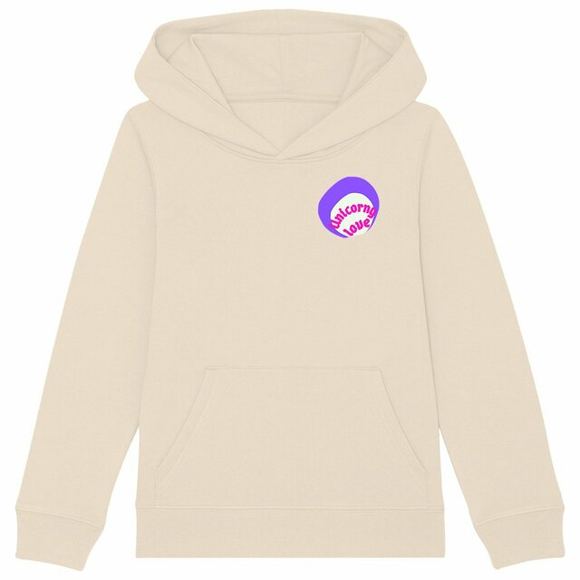 🦄 UNICORNY LOVE 🦄 💜 Sweat à capuche épais Enfant.Ado 100% écologique 3 coloris - Image