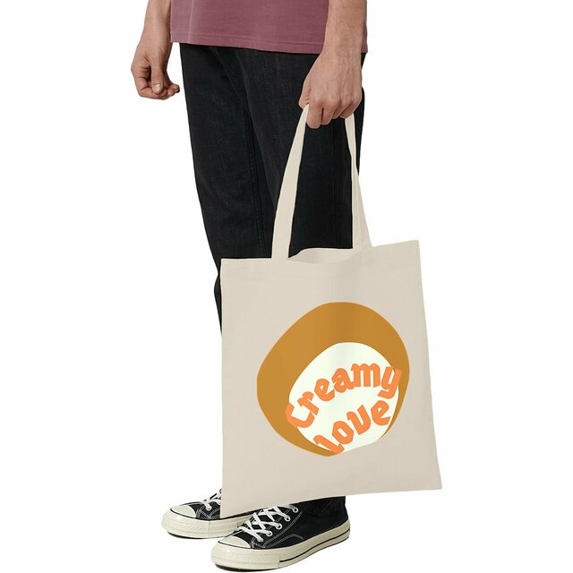🥞 CREAMY LOVE 🥞 🧡 Totebag léger 100% coton biologique