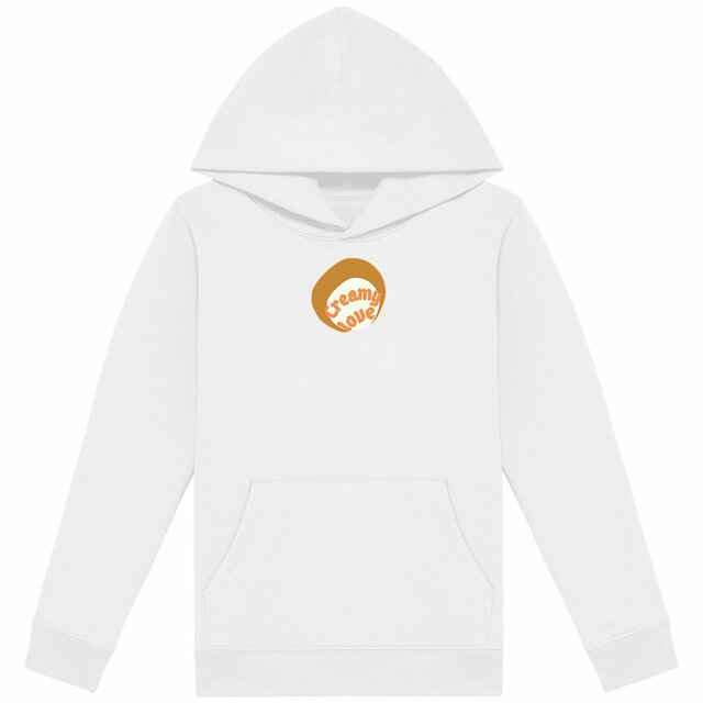 🥞 CREAMY LOVE 🥞 🧡 Sweat à capuche léger Enfant.Ado écologique 3 coloris - Image