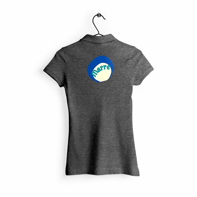 MARRE 🌊 CAPSULE OCEAN (dos) 🌊 T-shirt polo léger 100% coton biologique 4 coloris - Image