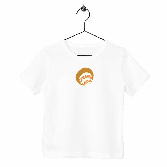 🥞 CREAMY LOVE 🥞 🧡 T-shirt épais Enfant.Ado 100% coton biologique 6 coloris - Image