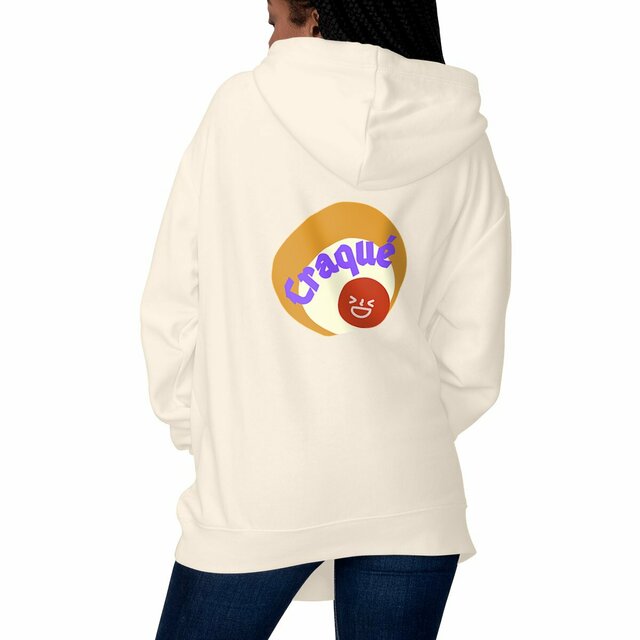 CRAQUE 🤎 😜 CAPSULE CAMEL MARRON CREME 😜 Sweat à capuche épais 