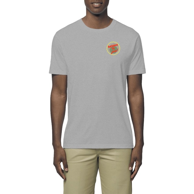 Balance ta joie ! Logo de côté T-shirt Made in France - capsule vert gris jaune rouge