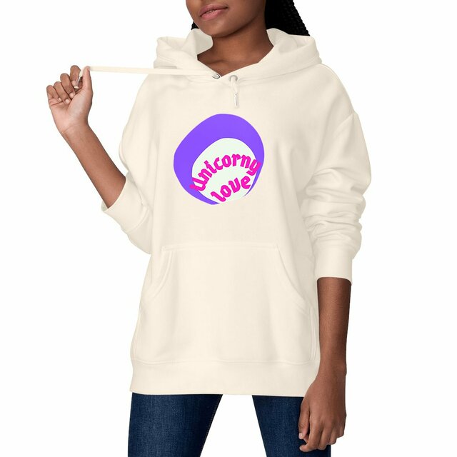 🦄 UNICORNY LOVE 🦄 💜 Sweat à capuche épais écologique 5 coloris