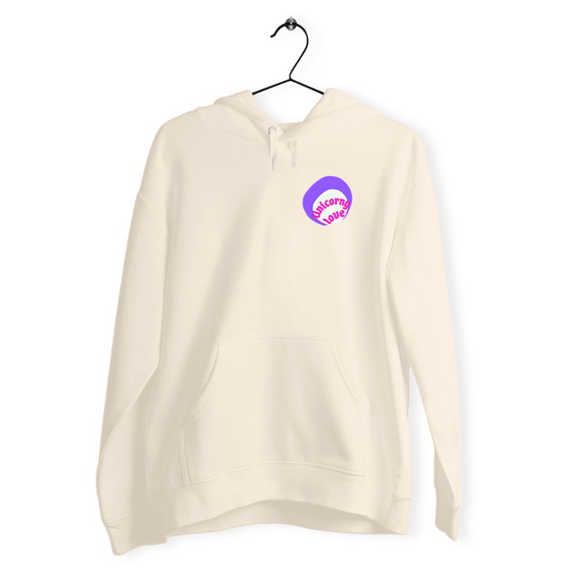 🦄 UNICORNY LOVE 🦄 💜 Sweat à capuche épais écologique 5 coloris - Image