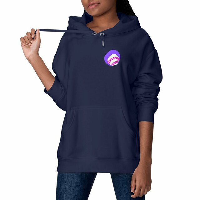 🦄 UNICORNY LOVE 🦄 💜 Sweat à capuche épais écologique 5 coloris