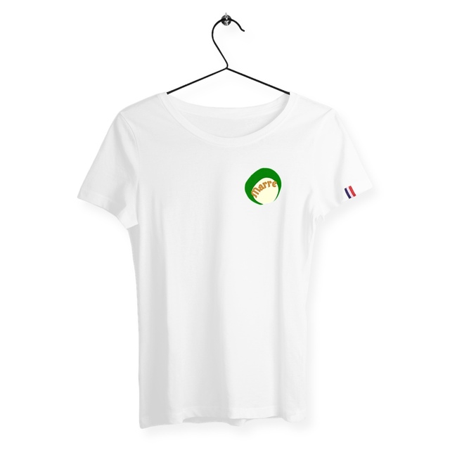  MARRE 🍀 CAPSULE NATURE 🍀 t-shirt 100% coton organique étiquette bleu/blanc/rouge - Image