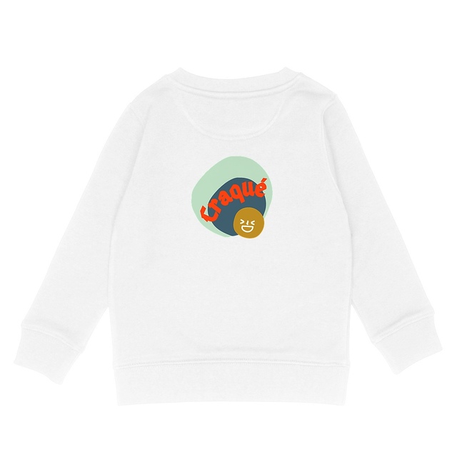 CRAQUE 😜 CAPSULE VERT CAMEL (au dos) 😜 Sweat léger Enfant & Ado 4 coloris - Image