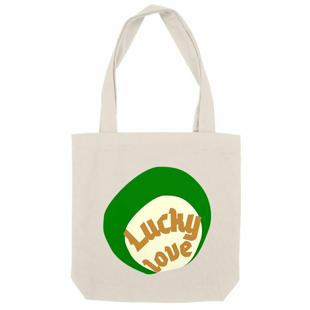 🍀 LUCKY LOVE 🍀 💚 Totebag épais 100% recyclé 2 coloris  - Image