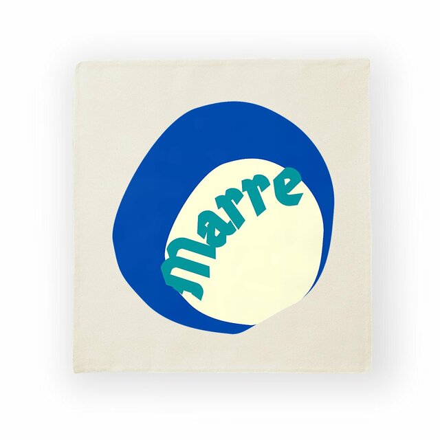 MARRE ! 🌊 CAPSULE OCEAN 🌊 Housse de coussin 100% coton - Image