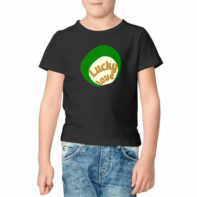 🍀 LUCKY LOVE 🍀 💚 T-shirt Enfant.Ado 100% coton en conv. biologique 3 coloris 