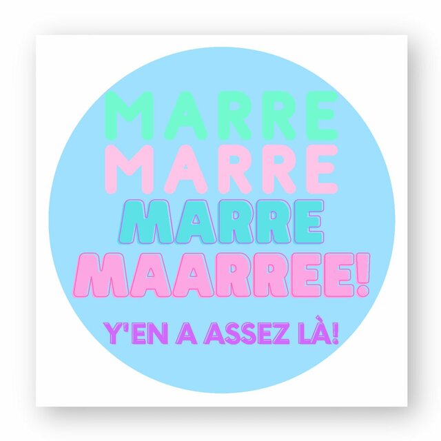 MARRE 🍬 MACARON SWEETY 🍬Autocollant écologiques encres à l'eau formats variés