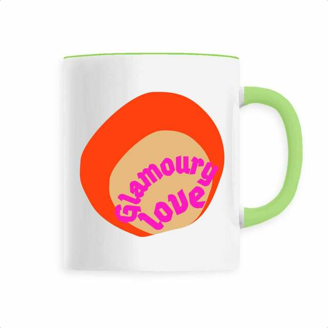 💄 GLAMOURY LOVE 💄 💖 Mug céramique à anse 6 coloris  - Image