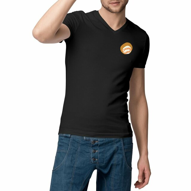 🥞 CREAMY LOVE 🥞 🧡 T-shirt col v 100% coton biologique 2 coloris