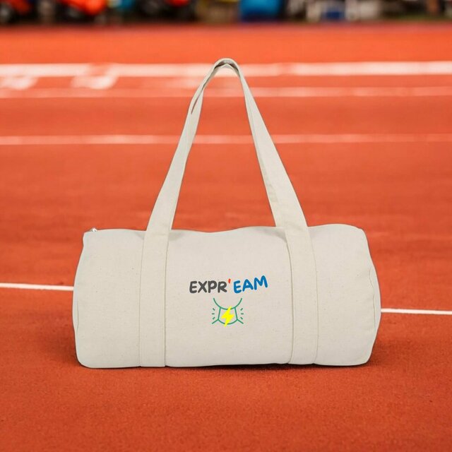 EXPR'EAM  🦜 EN COULEURS 🦜 Sac polochon 100 % coton biologique