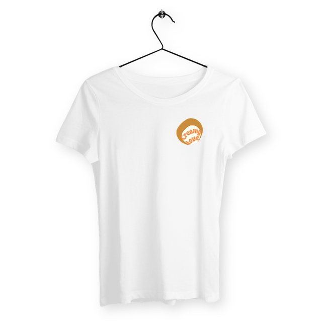 🥞 CREAMY LOVE 🥞 🧡 T-shirt léger 100% coton biologique 4 coloris - Image