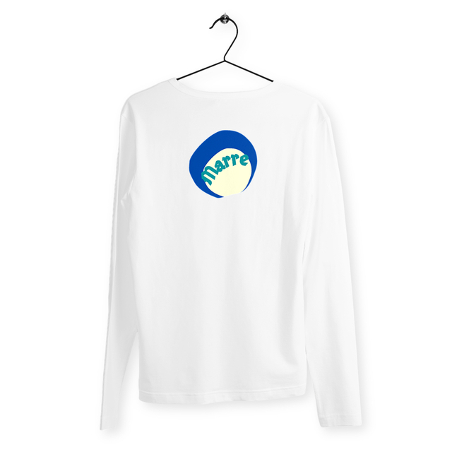 MARRE 🌊 CAPSULE OCEAN (dos) 🌊 T-shirt manches longues 100% coton biologique 2 coloris - Image