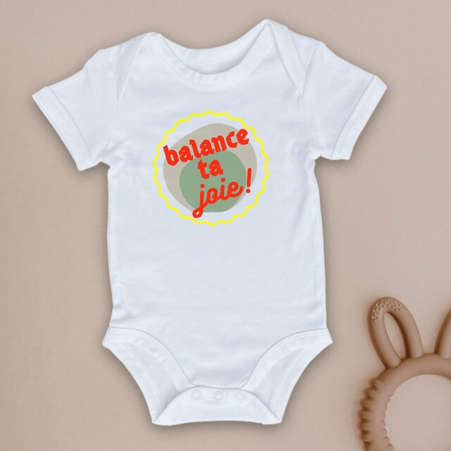 Balance ta joie ! Body écologique - capsule vert gris jaune rouge