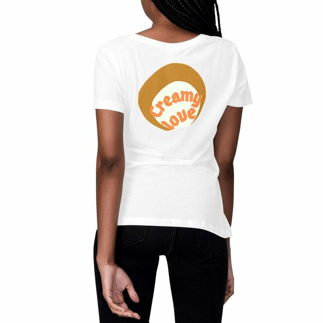 🥞 CREAMY LOVE (dos) 🥞 🧡 T-shirt classique 100% coton en conversion biologique 5 coloris