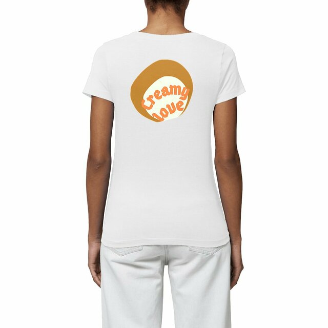 🥞 CREAMY LOVE (dos) 🥞 🧡 T-shirt léger 100% coton biologique 4 coloris