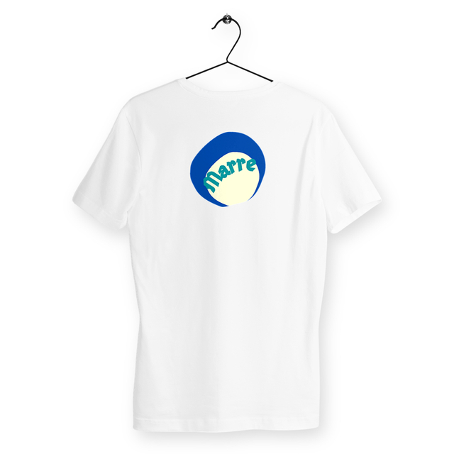 MARRE 🌊 CAPSULE OCEAN (dos) 🌊 T-shirt polo léger 100% coton biologique 4 coloris - Image