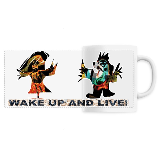 Wake up and live-Mug céramique