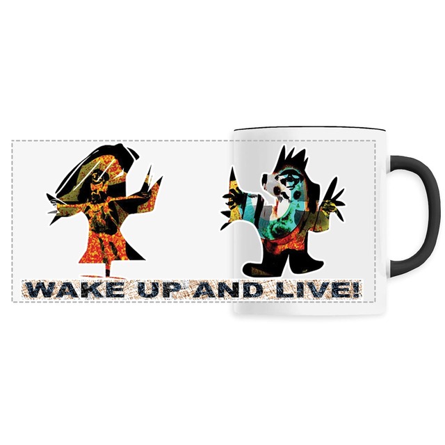 Wake up and live-Mug céramique - Image