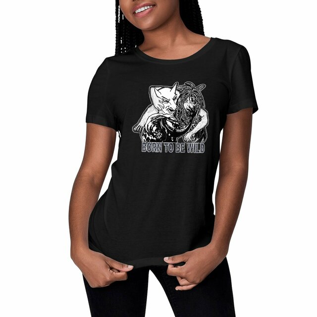 Born to be wild NB - T-shirt Femme Classique