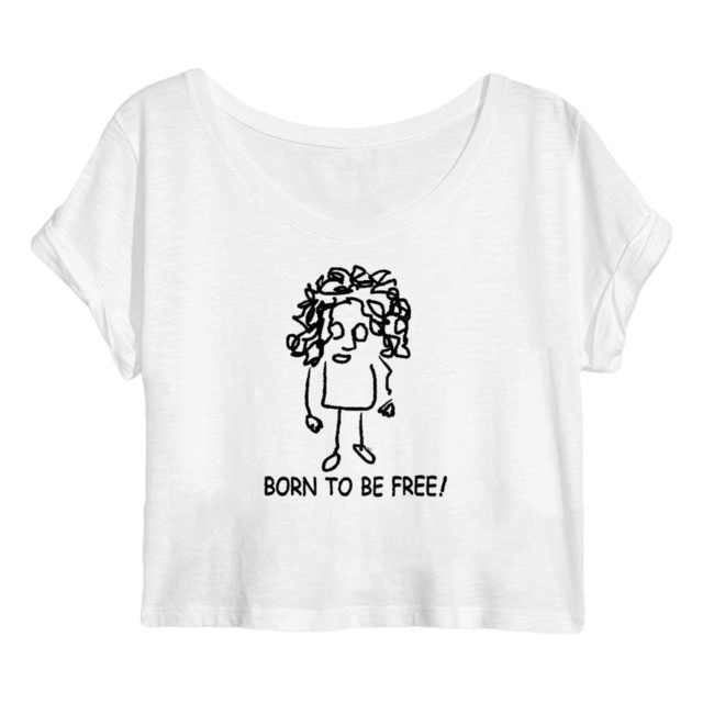 Born to be free-Crop top Femme
