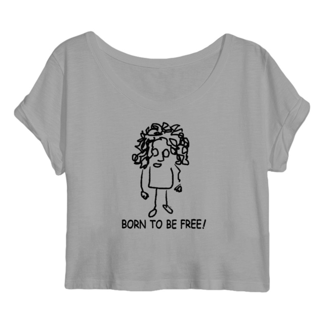 Born to be free-Crop top Femme - Image